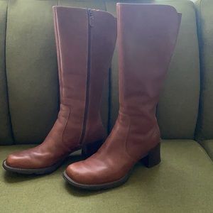 Timberland brown leather riding boots